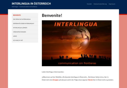 die Sprache Interlingua in Österreich