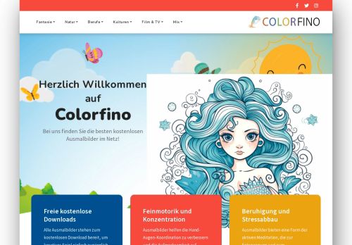 Colorfino.com | Kreative Ausmalbilder & Malvorlagen finden