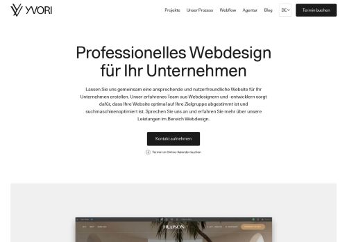 Webdesign Agentur in Zürich - YVORI